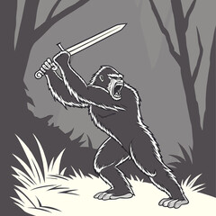 Samurai Gorilla Blade Master 1