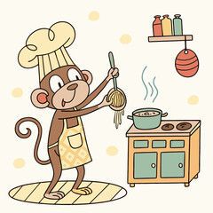 Chef Monkey Kitchen Hustle 1