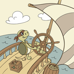 Pirate Turtle Captain