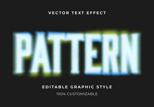 White Liquid Halftone Text Effect Neon Blur Bold Font