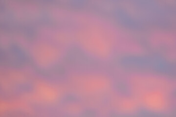 Dramatic red evening sky with clouds in deep red.
