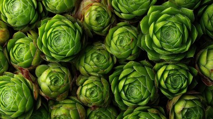 Fresh Green Artichokes - A Vibrant Display of Culinary Delights.