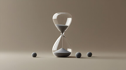a hourglass used for time courting
