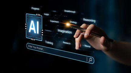 A concept of cognitive AI that highlights its creative and strategic processes. The system uses imagination, reasoning, and research to generate new ideas and strategies from user prompts. Fermion