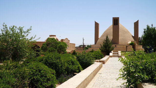 Meybod Water Reservoir (Kolar Cistern) - Traditional Ab Anbar with Windcatchers near Shah Abbasi Caravanserai, Iran