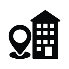 Collection home icons. House symbol. Set of real estate objects and houses black icons isolated on white background. Vector illustration.