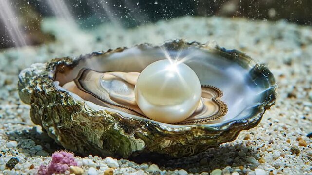 The Luminous Pearl - A Symbol of Purity and Beauty in the Oceans Depths.