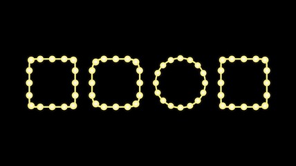 Geometric shapes with interconnected dots