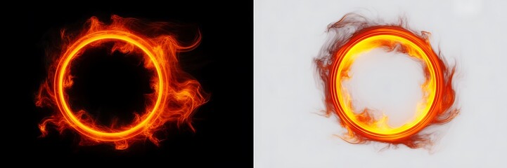 Dual rings of fire and smoke