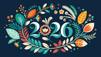 abstract floral background with butterflies