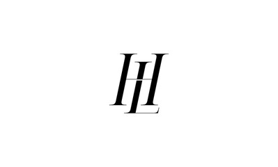 HL Initial letters logo or HL monogram