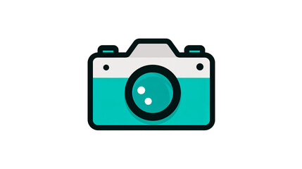 Fototapeta premium A stylized digital illustration of a camera