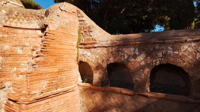 The Necropoli della Via Ostiense in Ostia Antica, the old port of Rome, Lazio, Italy, dating back to the 7th century BC