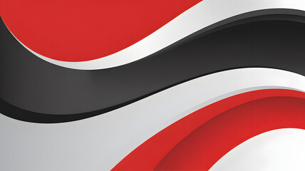 Red, white, and black abstract wavy background