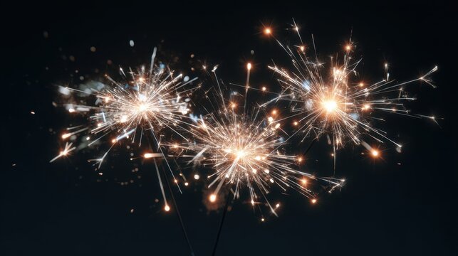 Fireworks burst in the night sky creating bright flashes overhead during a city's summer festival. People gather to watch and celebrate together.