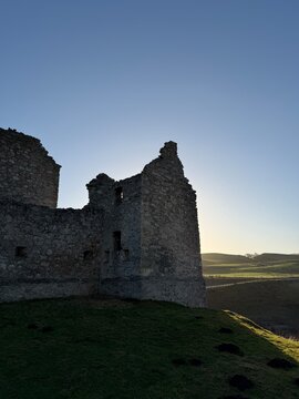 ruins of the fortress in the morning