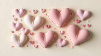 Romantic Valentine&rsquo;s Day Celebration with Loving Couple and Warm Red Aesthetic