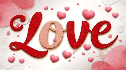 Romantic Valentine&rsquo;s Day Celebration with Loving Couple and Warm Red Aesthetic