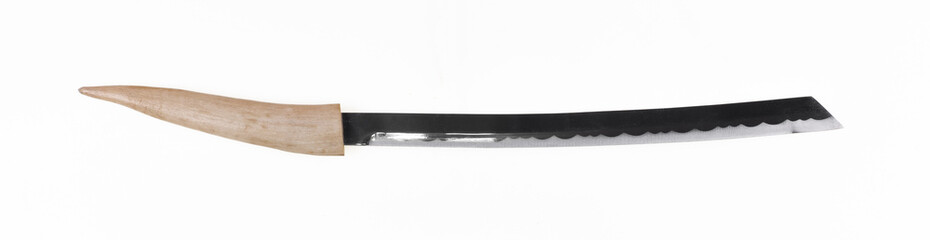 Medieval saber isolated on white background