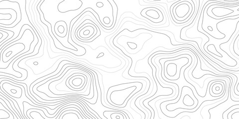 Topographic wave and curve line contour map background. Abstract wavy topographic map and curved lines background. Abstract geographic wave grid line map. © Mirror