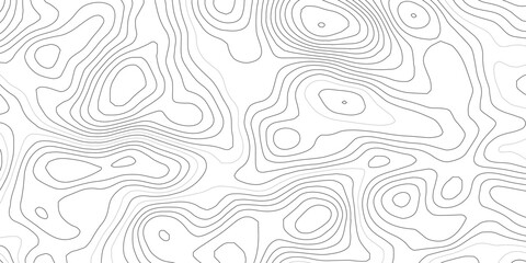 Topographic wave and curve line contour map background. Abstract wavy topographic map and curved lines background. Abstract geographic wave grid line map. © Mirror