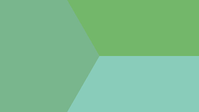 Earthy sage and grass green minimalist geometric background featuring a tripartite color split for organic themes.