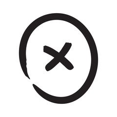 Fototapeta premium Circle with cross Vector