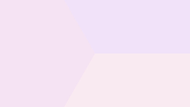 Extremely pale lavender and soft pink geometric background with a clean minimalist three-way split
