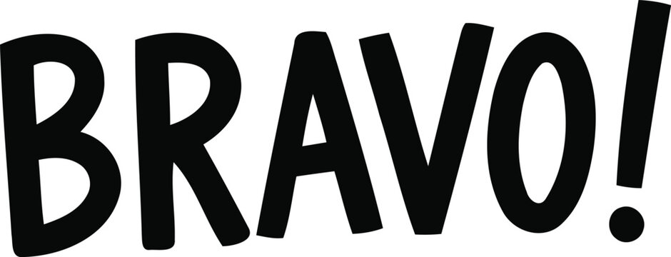 Bravo expression of appreciation and admiration