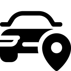 car icon on metal internet button