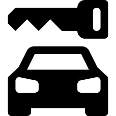 car key icon vector