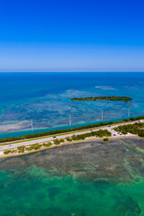 Aerial photo Overseas Highway Islamorada Florida Keys 2025