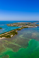 Aerial photo Overseas Highway Islamorada Florida Keys 2025