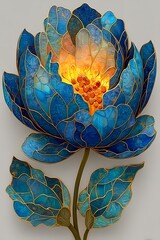 Stunning abstract floral pattern with golden accents high resolution picture