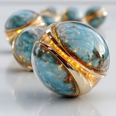 Stunning cosmic energy sphere in transparent form high resolution picture