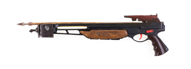 Hunting crossbow isolated on white background