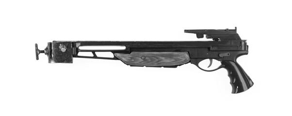 Hunting crossbow isolated on white background