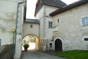 Fototapeta premium Historic European Catholic Church in the Old Village
