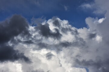 Fototapeta premium Cloudscape has been developing in gorgeous form. Colorful dramatic cloudscape