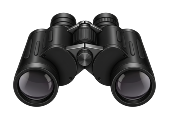 Black binoculars are a powerful optical instrument used for viewing distant objects, often associated with exploration, observation, and adventure.