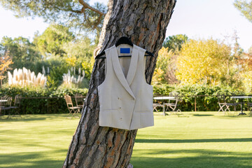 beldad, moda, &aacute;rbol, al aire libre, estilo de vida, chaleco, vestimenta, crema