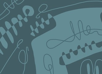 Abstract image for printing. Picture for modern interiors. The picture is painted by hand on a tablet. © neurostructure