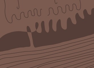 Abstract image for printing. Picture for modern interiors. The picture is painted by hand on a tablet. © neurostructure