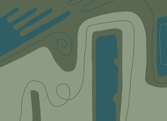 Abstract image for printing. Picture for modern interiors. The picture is painted by hand on a tablet. © neurostructure