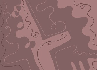 Abstract image for printing. Picture for modern interiors. The picture is painted by hand on a tablet. © neurostructure