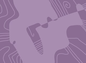 Abstract image for printing. Picture for modern interiors. The picture is painted by hand on a tablet. © neurostructure