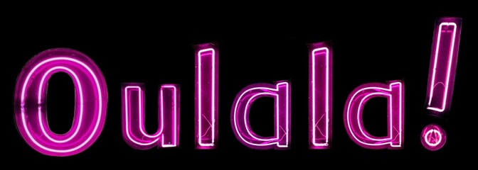 Oulala! n&eacute;ons roses