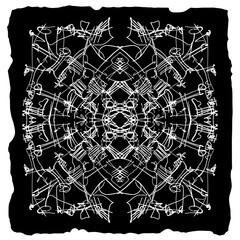 Abstract image for printing. Picture for modern interiors. The picture is painted by hand on a tablet © neurostructure