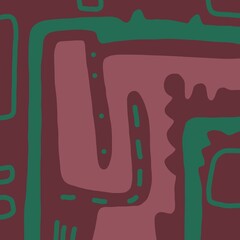 Abstract image for printing. Picture for modern interiors. The picture is painted by hand on a tablet. © neurostructure