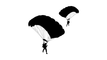 vector illustration of a paraglider © Andri